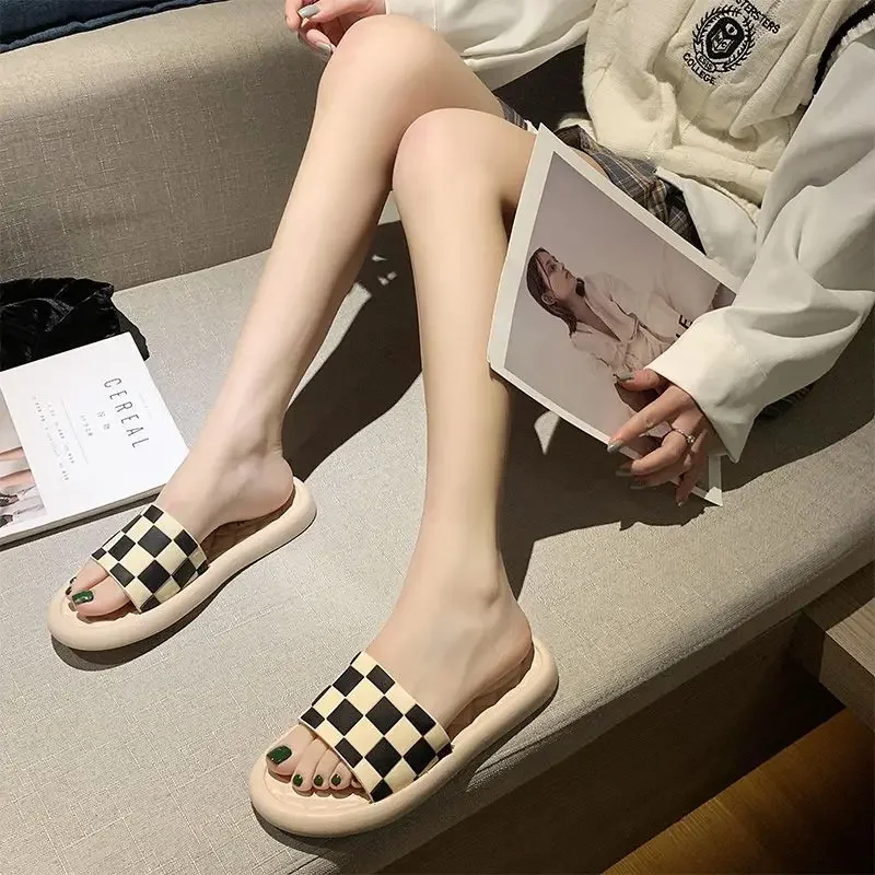 Woman Slippers Plastic Slides Anti-slip Off White Shoes for Women Sandals 39 High Quality on Offer Summer Sale Shoe Unique 2024