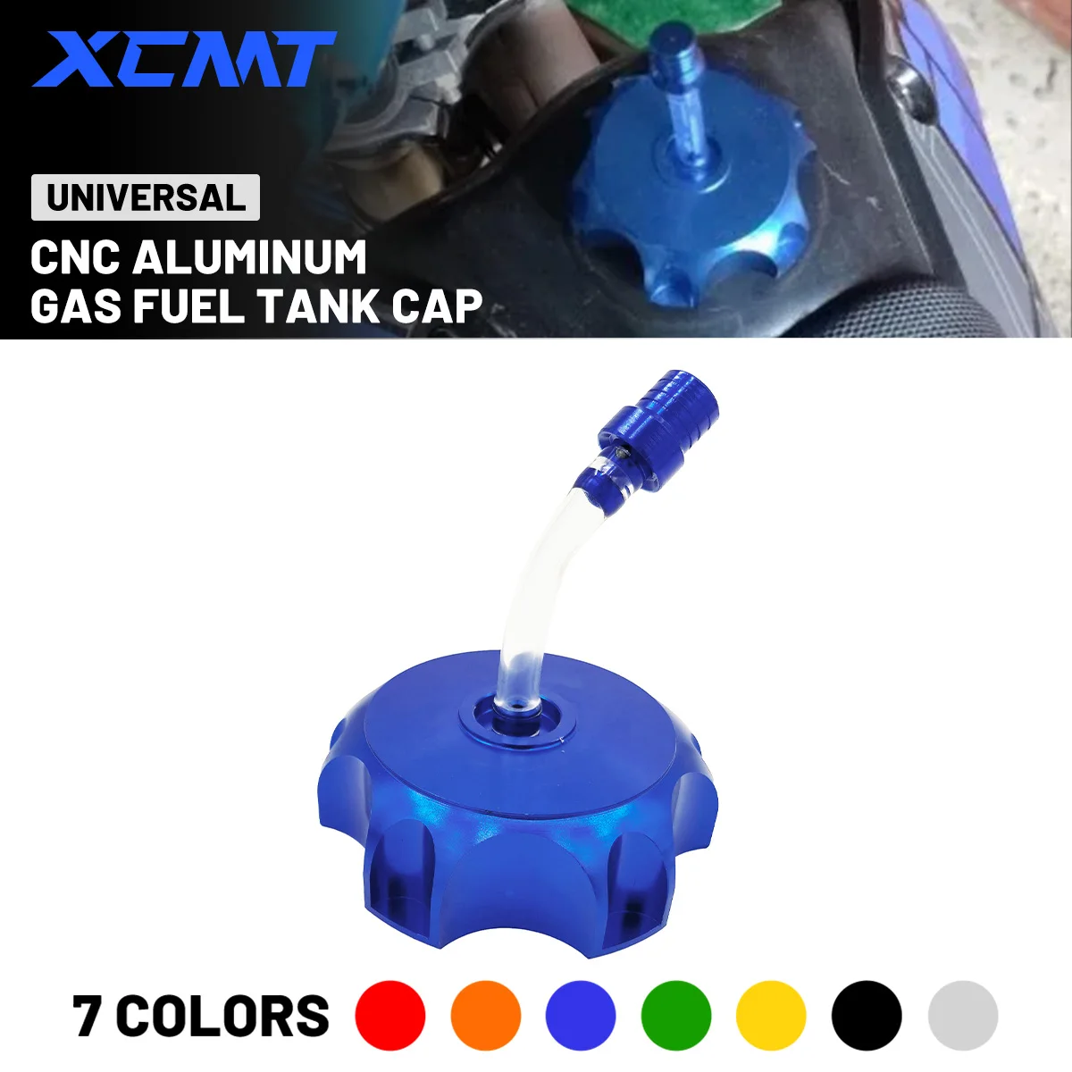 Universal 50mm CNC Aluminium Racing Gas Tankdeckel Mit Vent Kappe Für Yamaha Kawasaki Honda KTM Suzuki Motorrad Dirt Bike ATV