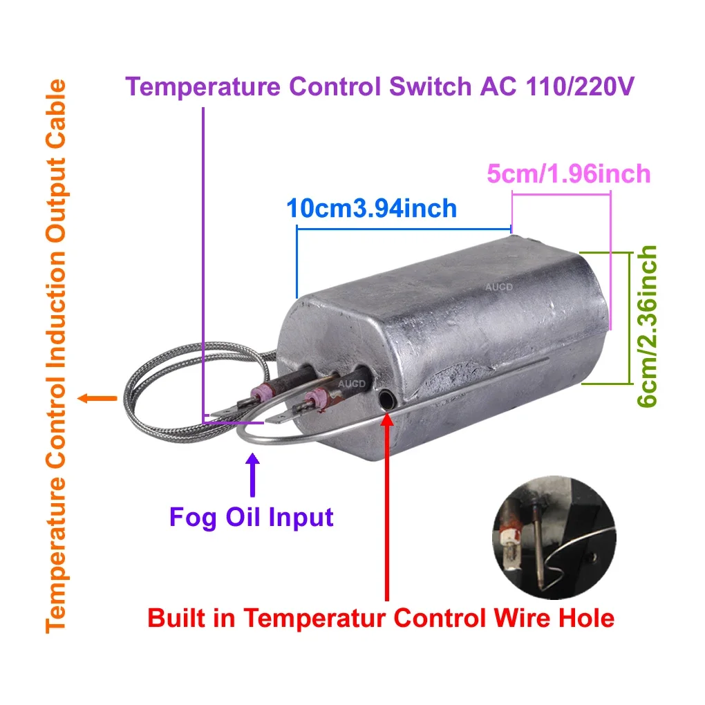 900W Erect Smoking Fog Machine Heating Rod For Sterilization Fogger Steam Generators Heater Core DJ Party Show Stage Accessories