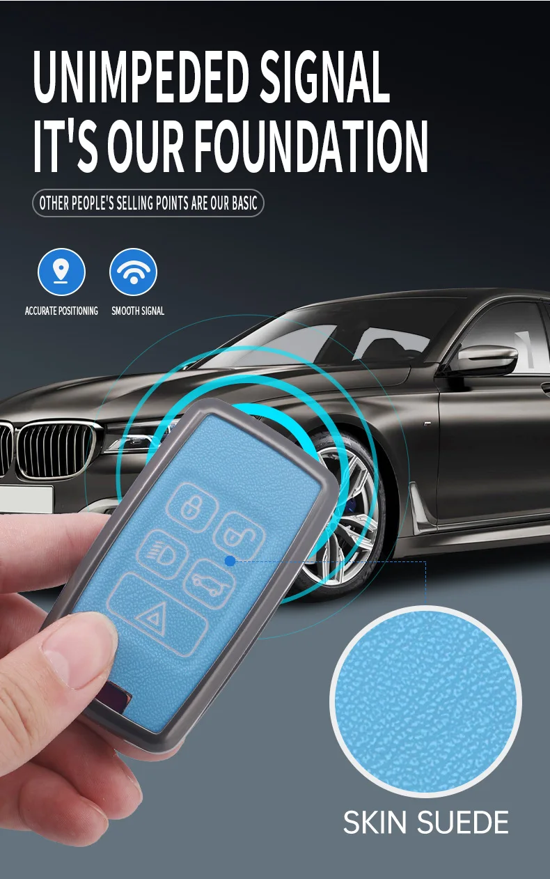 Auto Schlüssel Fall Halter Abdeckung Shell Für Land Rover Range Rover Discovery 5 LR2 LR4 Sport Für JAGUAR XE XF XJ F PACE Fernbedienung – Detail 3