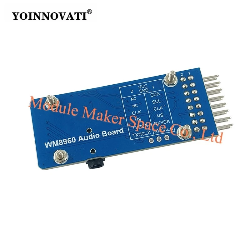 WM8960 Audio Codec Module, Hi-Fi Audio Development Board Stereo Playback & Recording, I2C Control, Supports STM32/Arduino