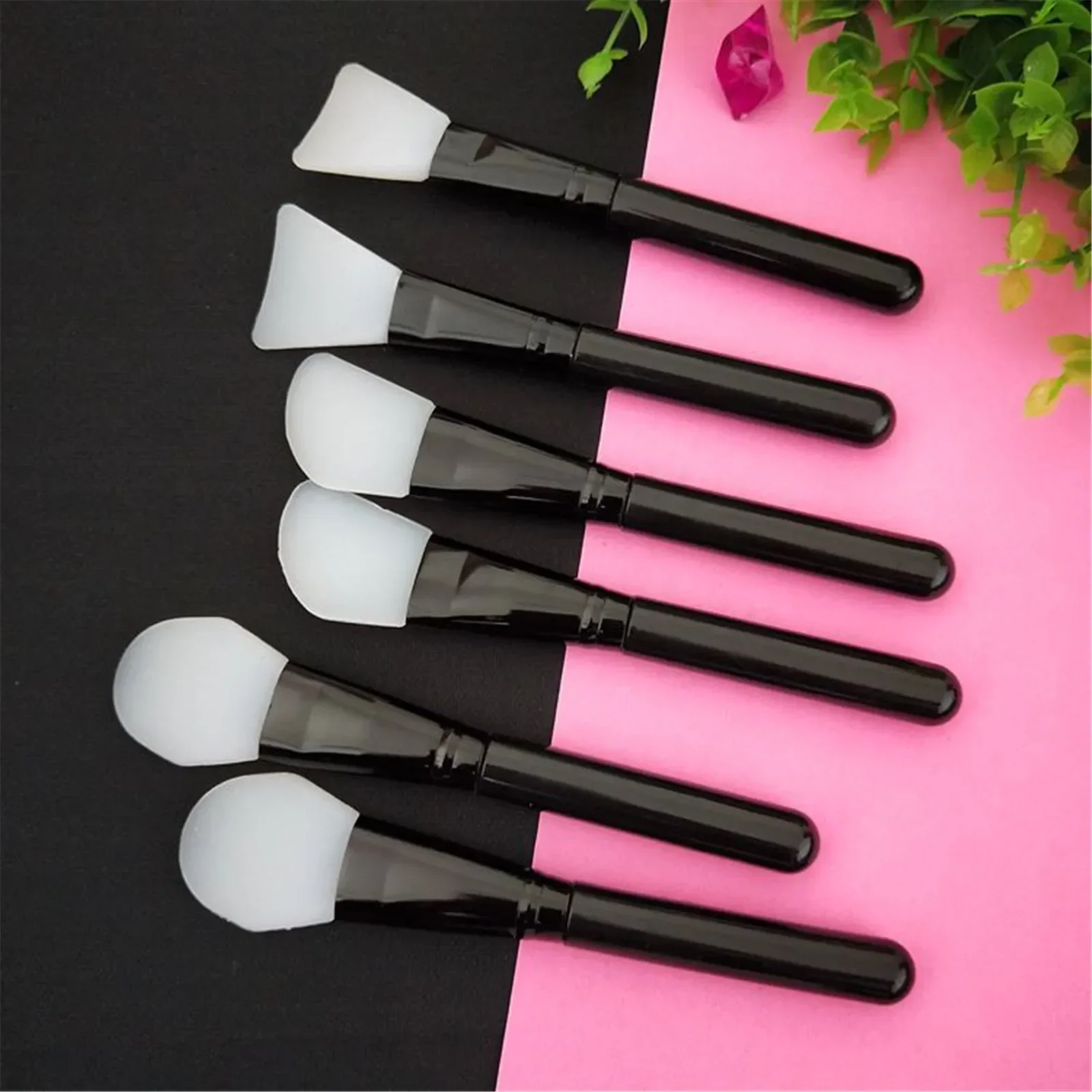 1pcs Silicone Mask Brush Handle Diy Soft Head Mask Stick Facial Makeup Beauty Brush Makeup Brush Face Care Tool