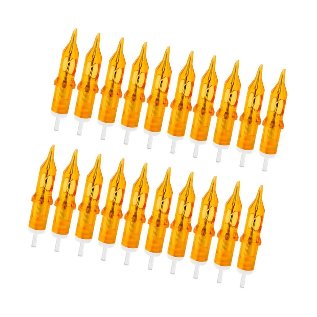 

20 X Tattoo Tattoo Tips Tattoo Needle Round Flat for Tattooing Permanent Makeup Professional