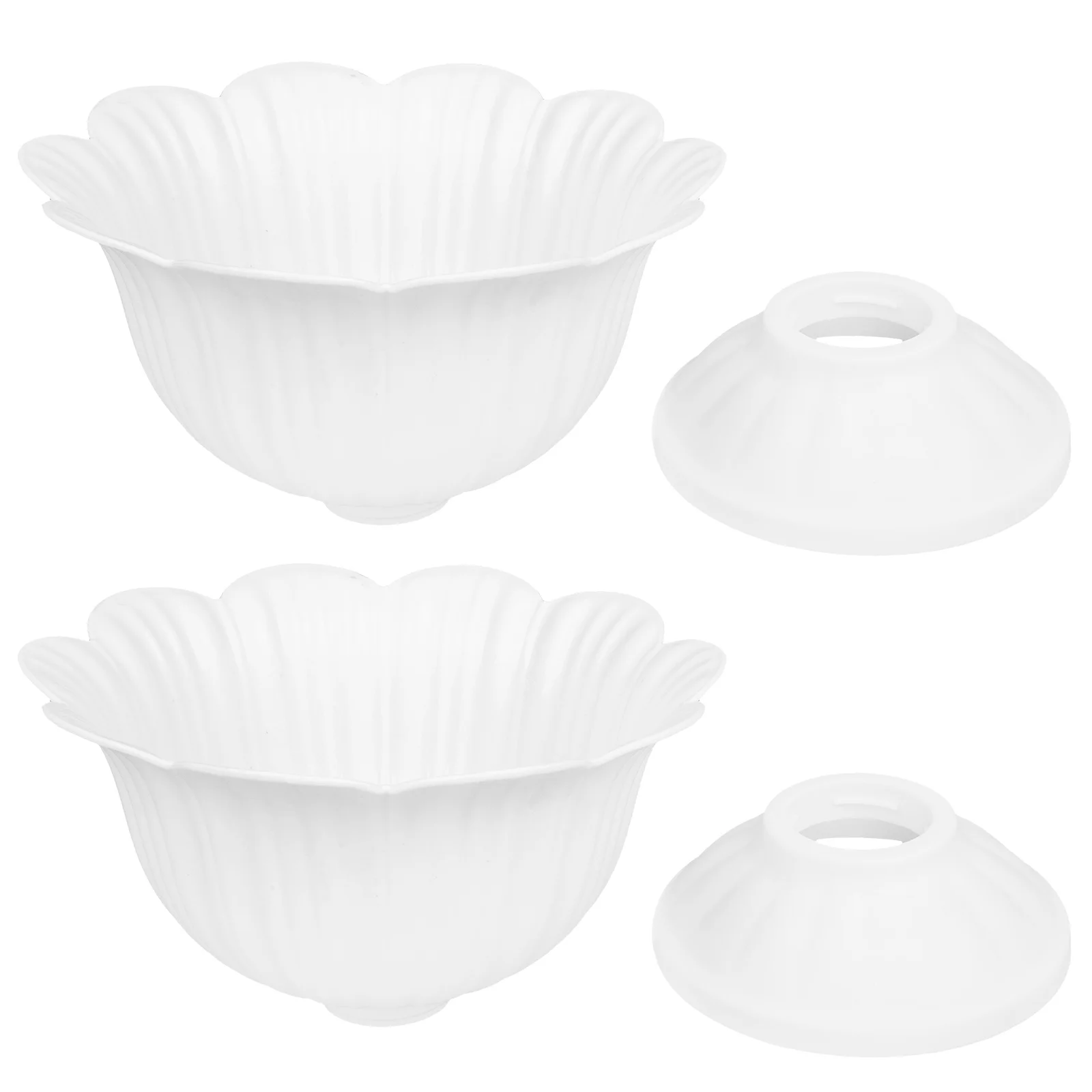 

2pcs European Style Flower Pot White Plastic Large Containers Outdoor Bone Urns Decorative Roman Creative Balcony