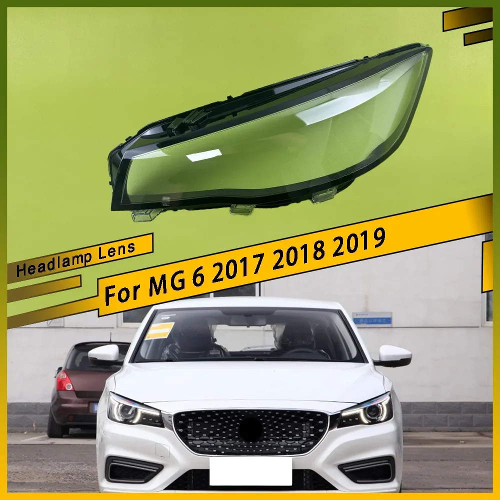 

Headlight Cover Lampshade Transparent Led Car Front Headlight Shell Plexiglass Original Car Accessories For MG 6 2017 2018 2019