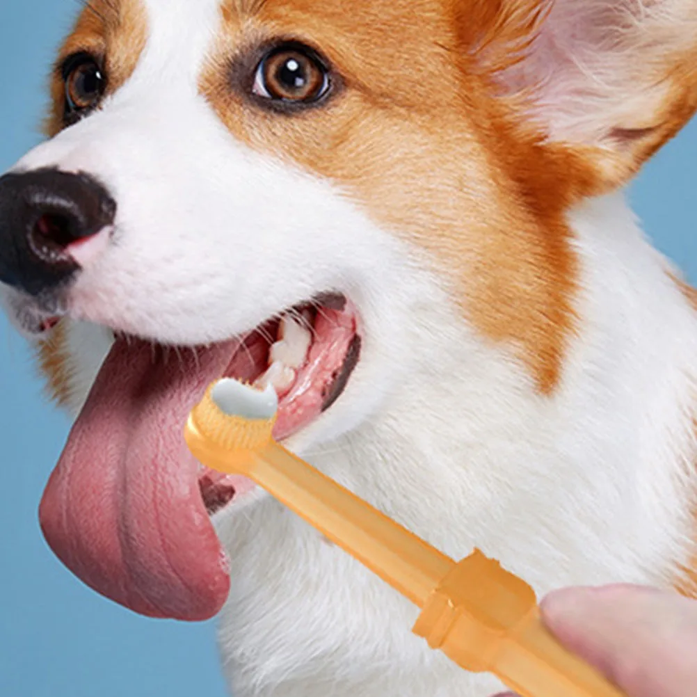 

1Set Pet Toothbrush for Dogs Oral Care Brush Comprehensive Cleaning Suitable for Most Small Animals Dog Tooth Brush
