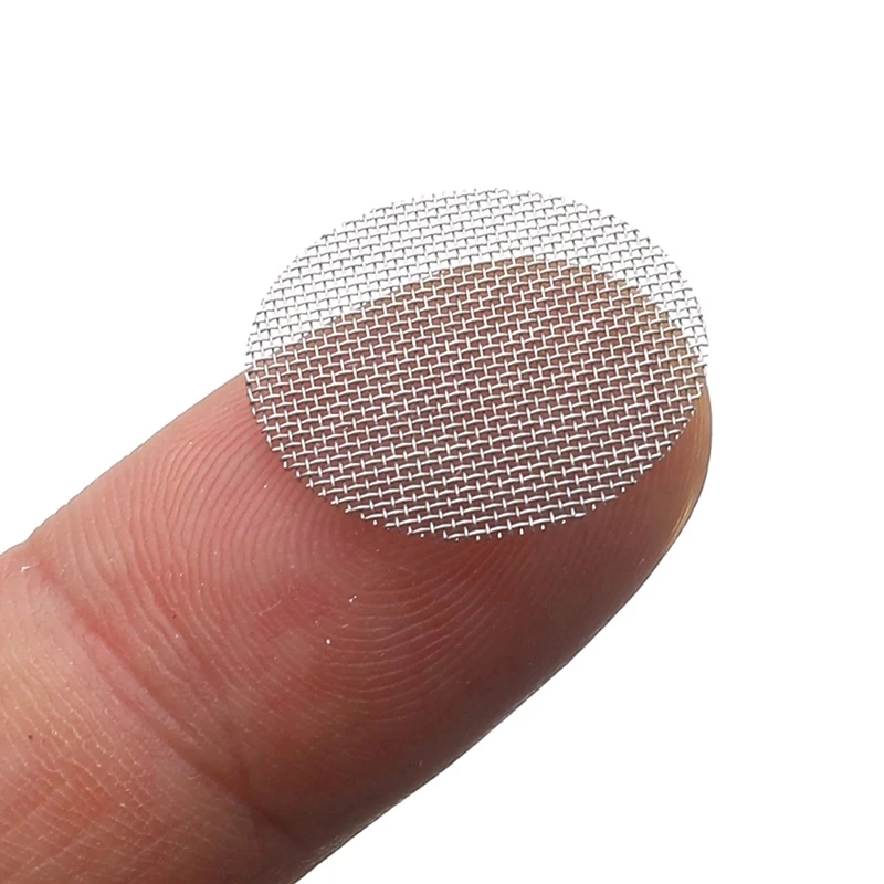 100pcs 16/20mm Stainless Steel Smoking Pipe Filter Silver Screens Hookah Water Pipes Gauze Mesh Net Tobacco Smoking Accessories