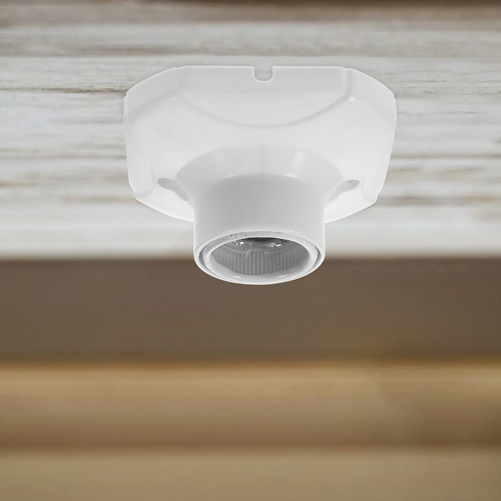 

4pcs 250V 6A E27 Screw Lamp Holder Ceramic Flat Bottom Light Base For Hallway Living Room Restaurant Lighting Adapter Socket