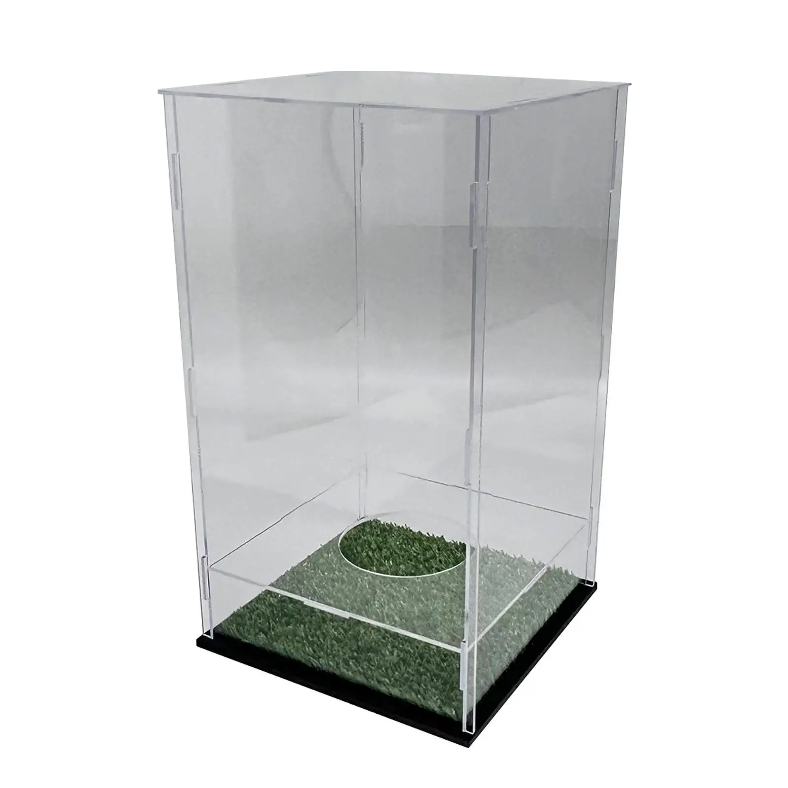 Portátil Acrílico Futebol Display Case, Showcase Box, Rugby Titular, Caixa De Armazenamento, Suporte para Esportes, Collectibles Suprimentos