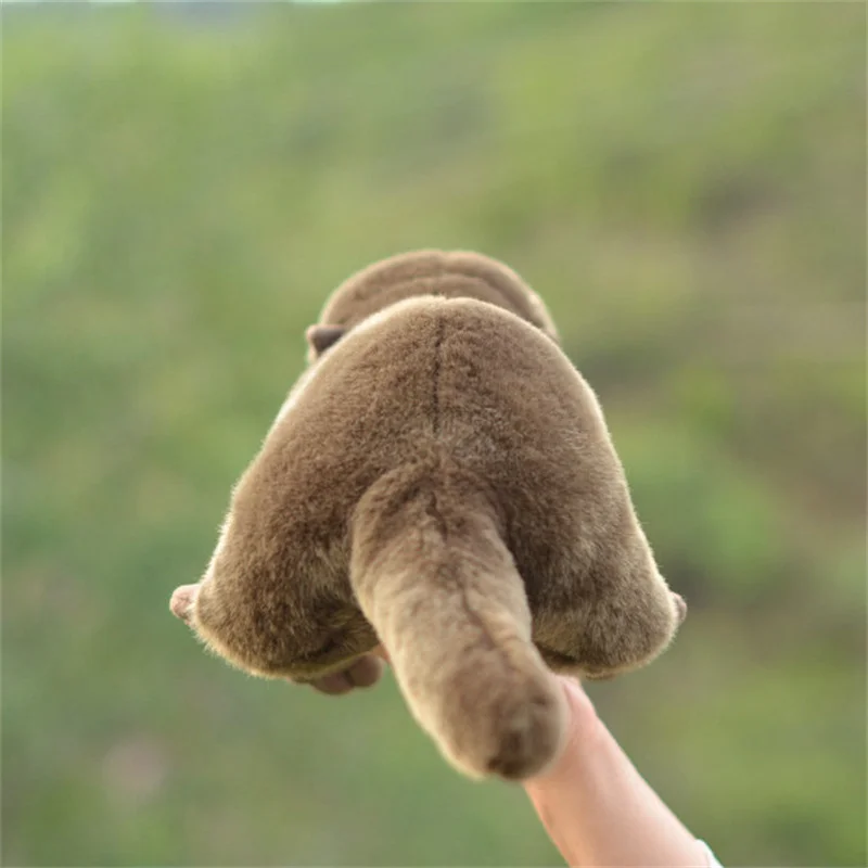 Juguete de peluche de nutria realista para niños, muñeco de peluche suave de 46cm, regalo de cumpleaños y Navidad