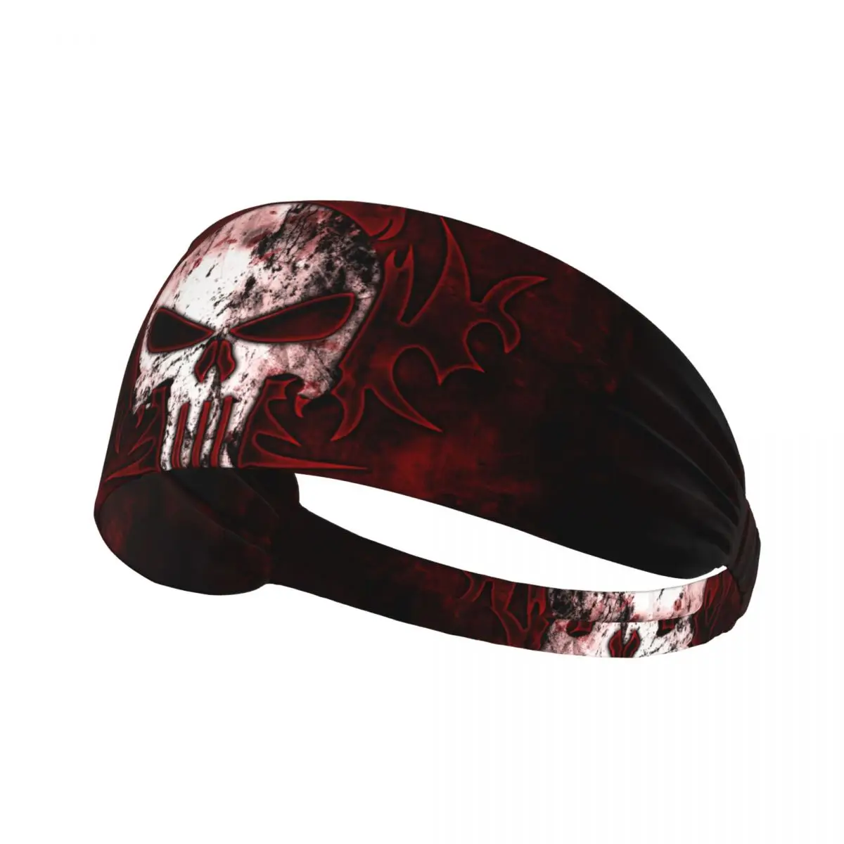 

Custom Vintage Skull Punishers Skeleton Training Sweatbands Women Men Non Slip Absorbent Headbands Running