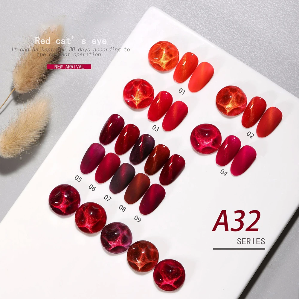 vendeeni-9-colors-set-red-shiny-cat-eye-gel-nail-polish-semi-permanent-magnetic-uv-soak-off-cat-eye-gel-varnish-with-display