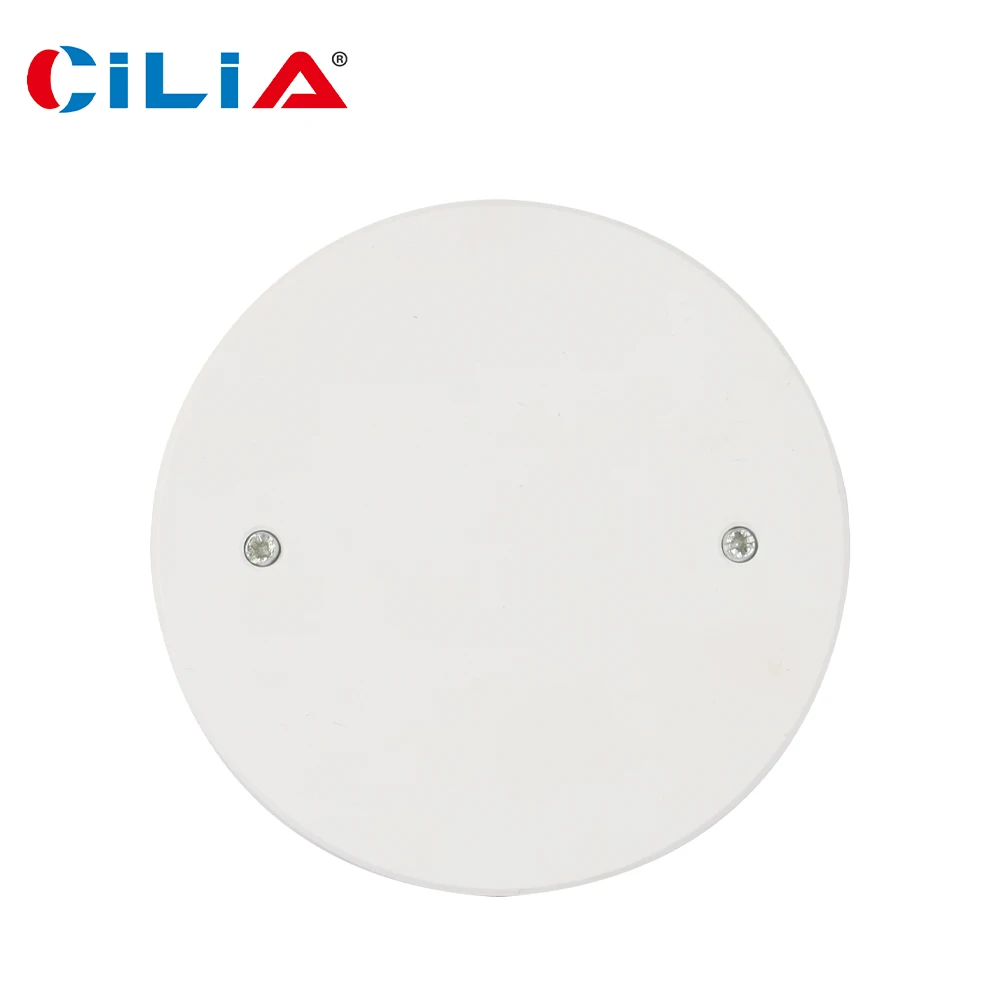 

CILIA 1pc Round junction box cover, strong wear-resistant, PC material, white, 60*60mm and 80*80mm two specifications to cho