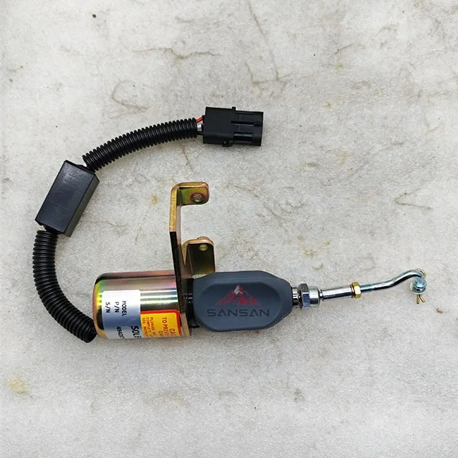 Excavator Spare Parts High Quality Fuel Stop Solenoid Valve 4942879 12V 24V 5295567 5254169 C5254169 D59-002-01A SD-008A2