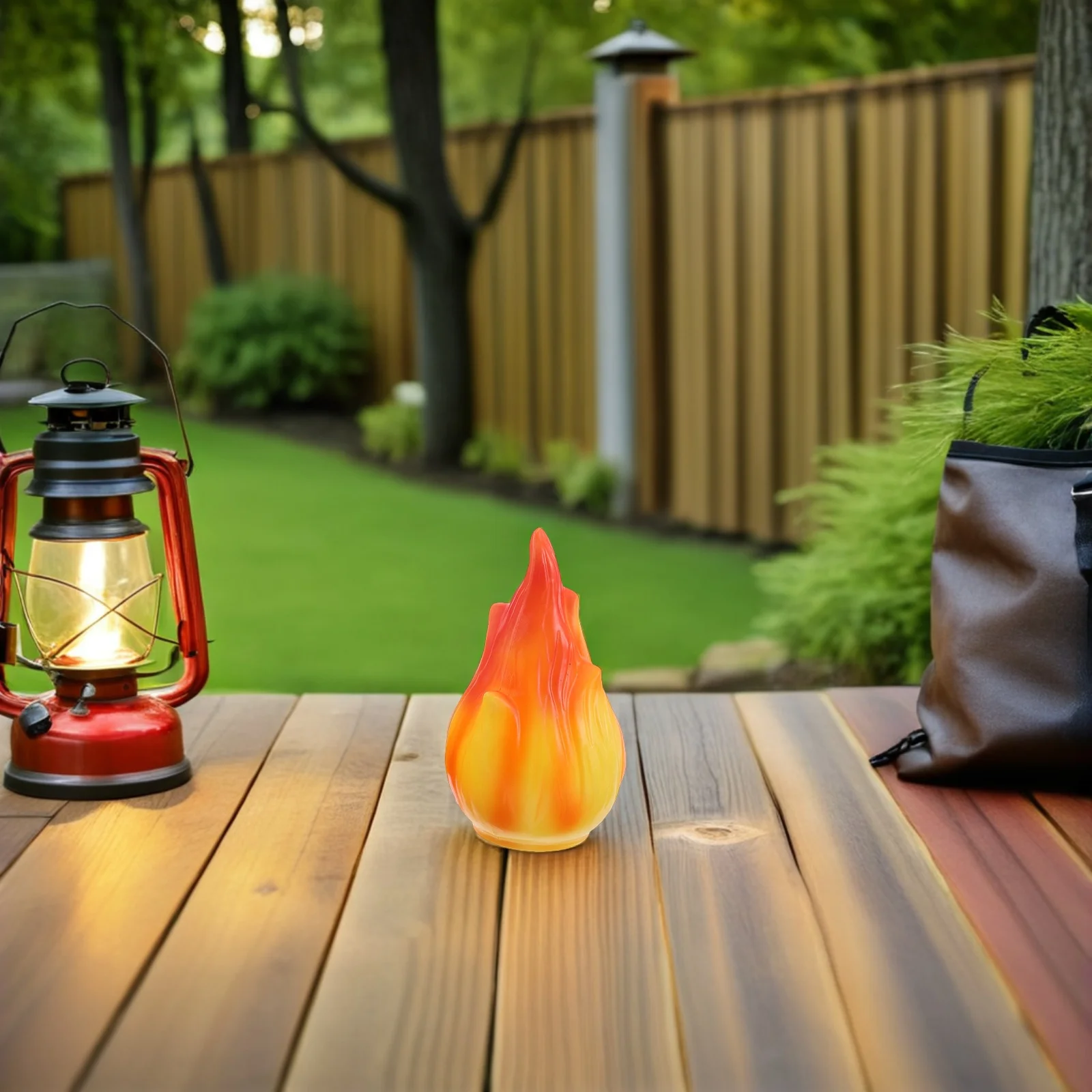 

Flame Lamp Shade Garden Solar Light Decorative Plastic Cover Patio Torch Replacement Outdoor Flame Lampshade Lighting