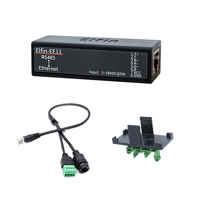 Serial Port RS485 To Ethernet Device IOT Server Module Elfin-EE11A Support Modbus TCP Protocol