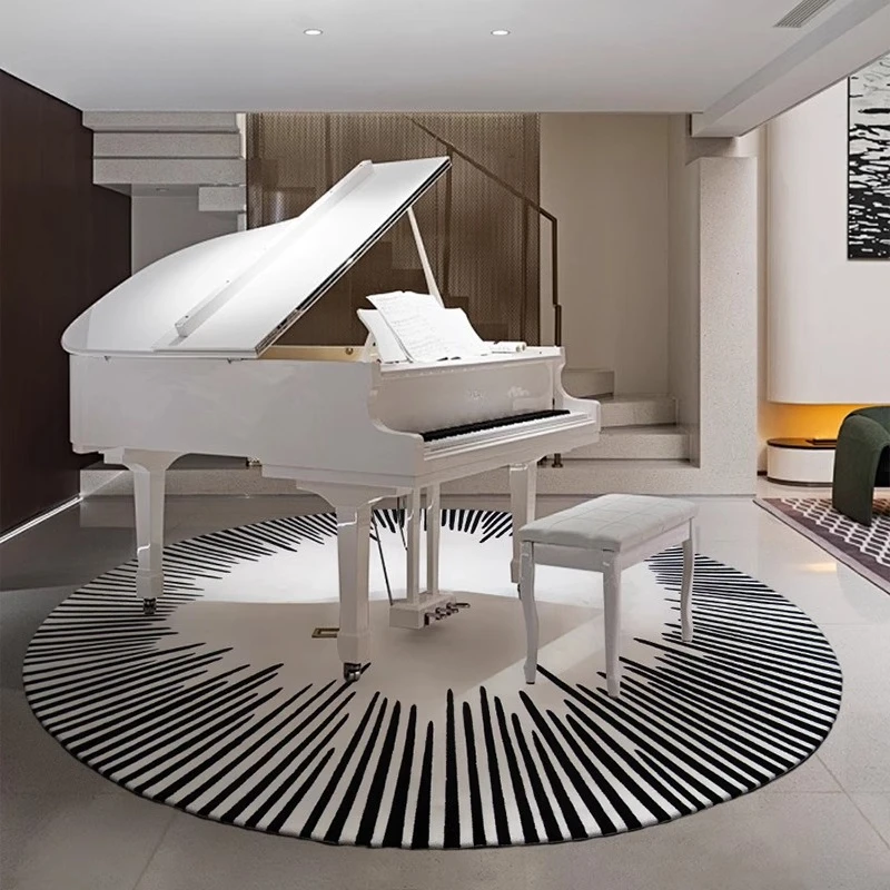 Modern Style Living Room Decoration Piano Carpet Thick Plush Lounge Floor Mat Home Fluffy Soft Rug Light Luxury Rugs for Bedroom