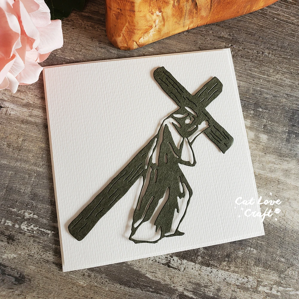 قطع معدنية Catlove تحمل الصليب يسوع يموت قصاصات القصاصات استنسل يموت تخفيضات بطاقة صنع لتقوم بها بنفسك الحرفية النقش جديد ل 2023