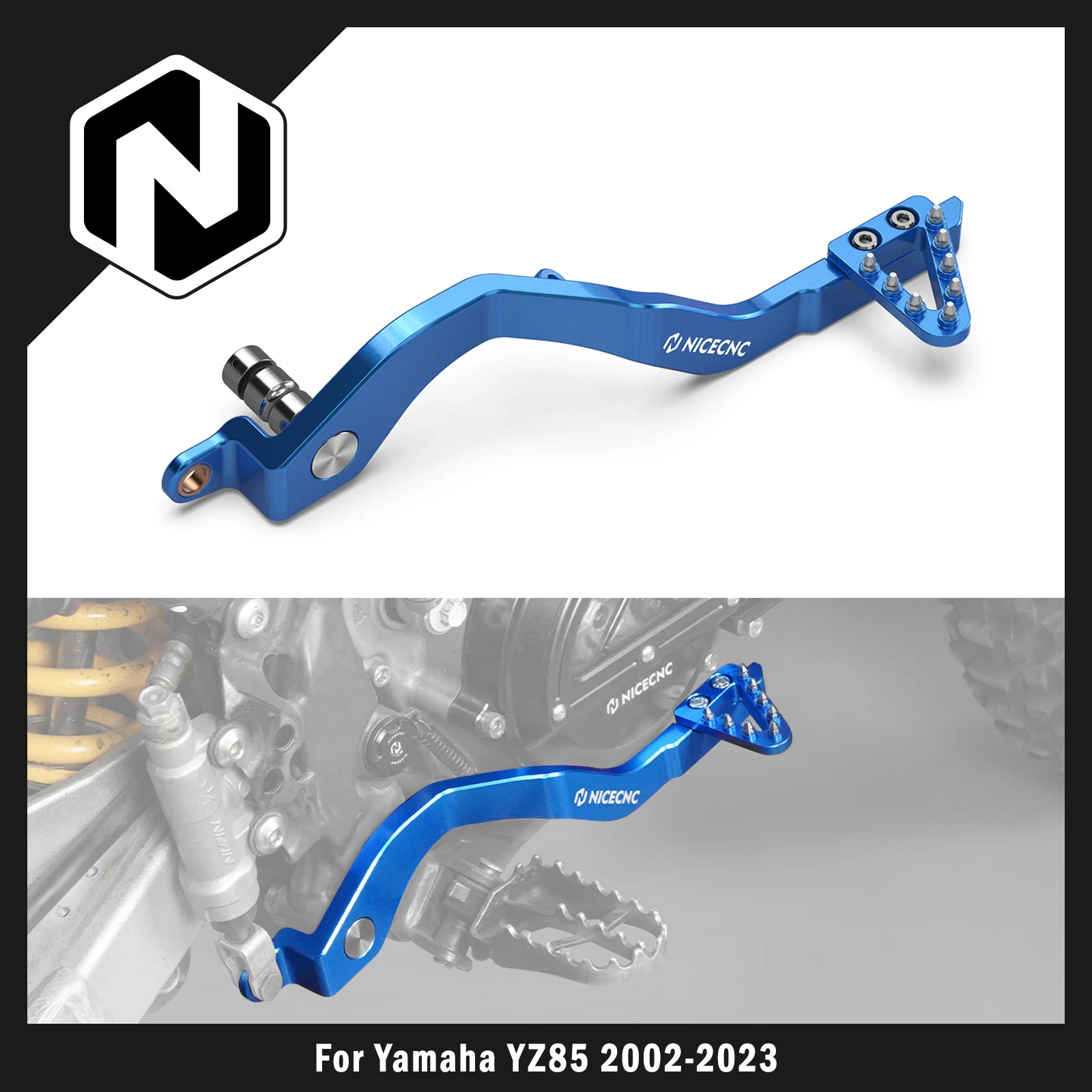 

NICECNC For Yamaha YZ85 YZ 85 2002-2023 2022 2021 2020 2019 2018 2017 Motorcycle Adjustable Rear Brake Pedal Lever Aluminum