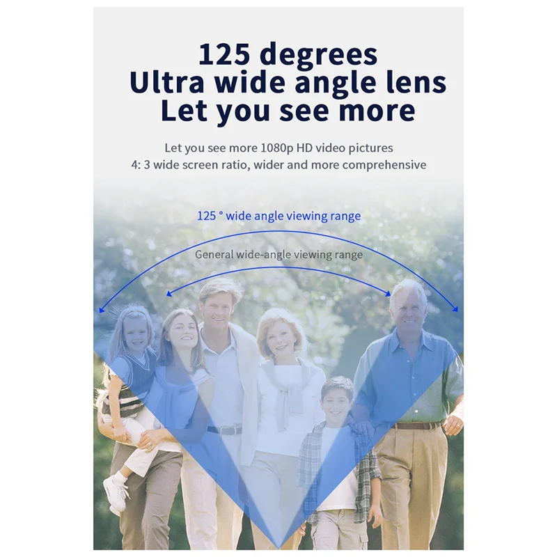 ABKI-WIFI كاميرا جرس الباب جرس الباب المرئي مع 125 °   رؤية ليلية عالية الدقة للفيديو بزاوية واسعة تدعم التخزين السحابي