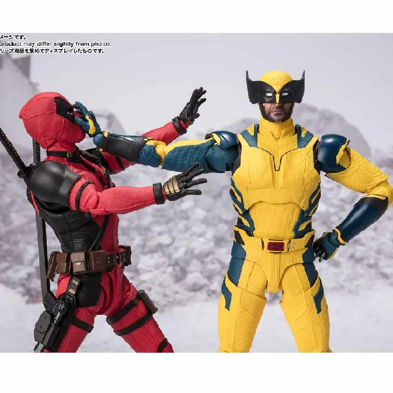 Bandai Original SHF Anime Figure DEADPOOL&WOLVERINE  Action Figure Toys For Boys /Girls /Kids /Christmas Gift