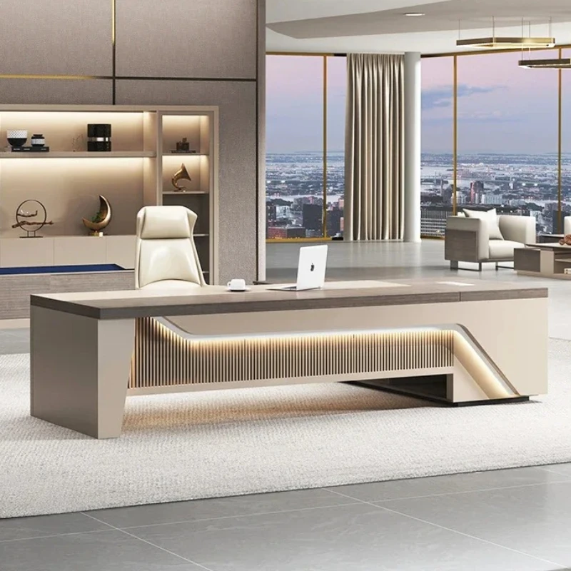 Nordic Modern Lounges Desk Tablet Stand Executive Office Furniture Adjustable Table White Desk With Drawers Workstation Desk