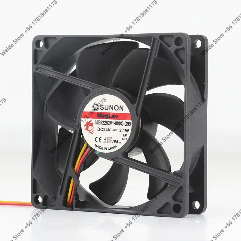 

Cooling fan Sunon DC 24V 2.1W 9025 90X90X25MM 9CM Magnetic suspension Quiet inverter ME92252V1-000C-G99