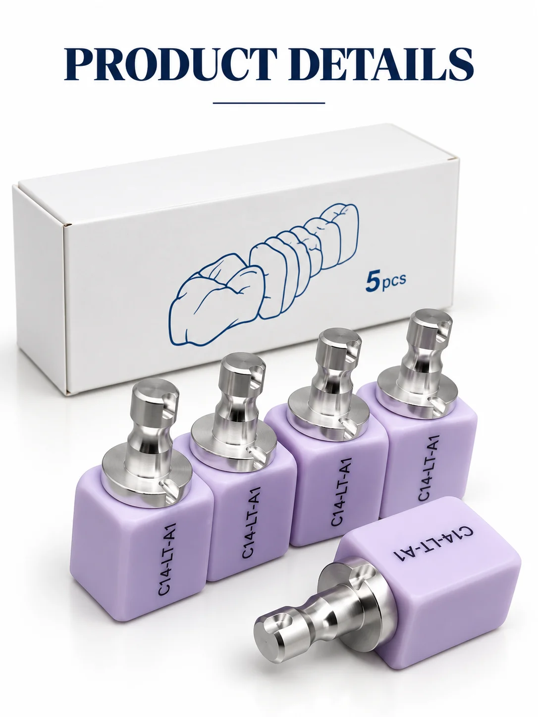 Lithium Disilicate Blocks C14 Dental Glass Ceramic Cubes CAD CAM Dental Lab Materials for Crown Restoration