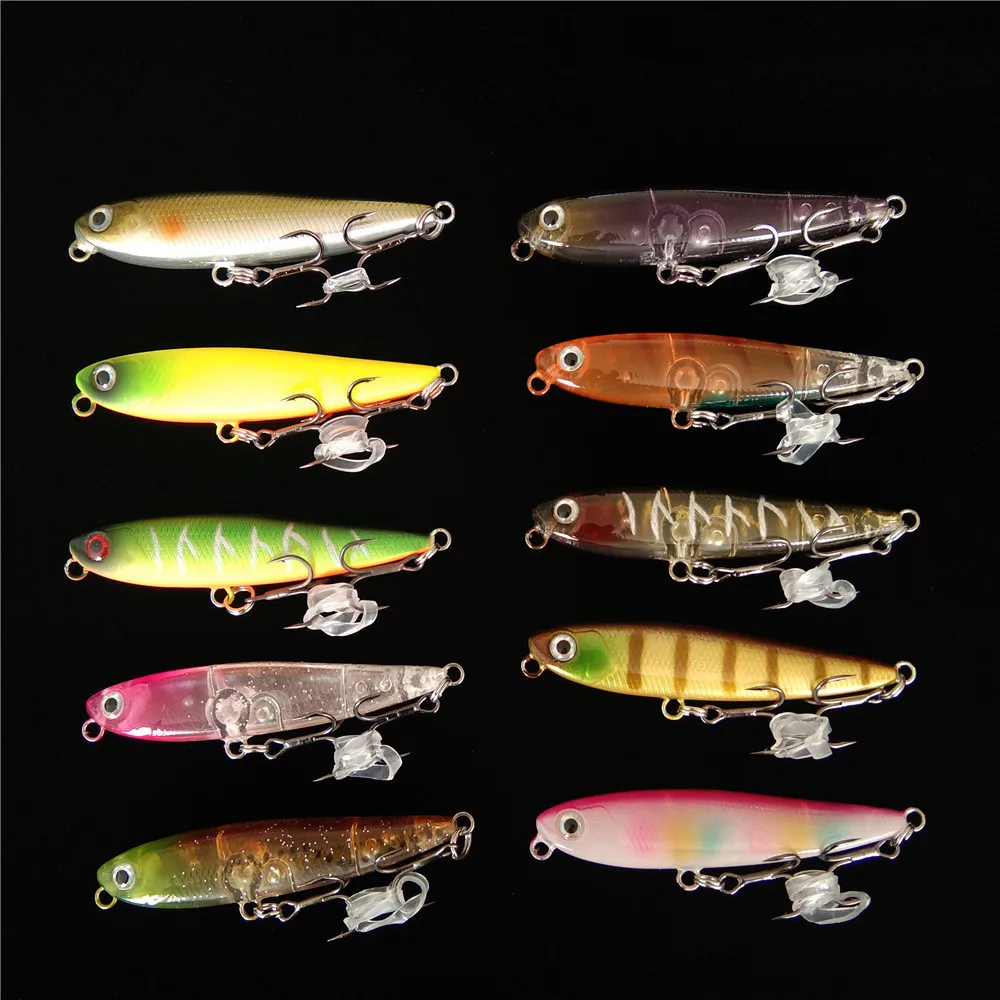 

10PCS 60F Topwater Pencil Fishing Lure DW64 Floating Dog-walk Action Hard Bait Wobblers Swimbait 60mm 3.1g Pesca Isca