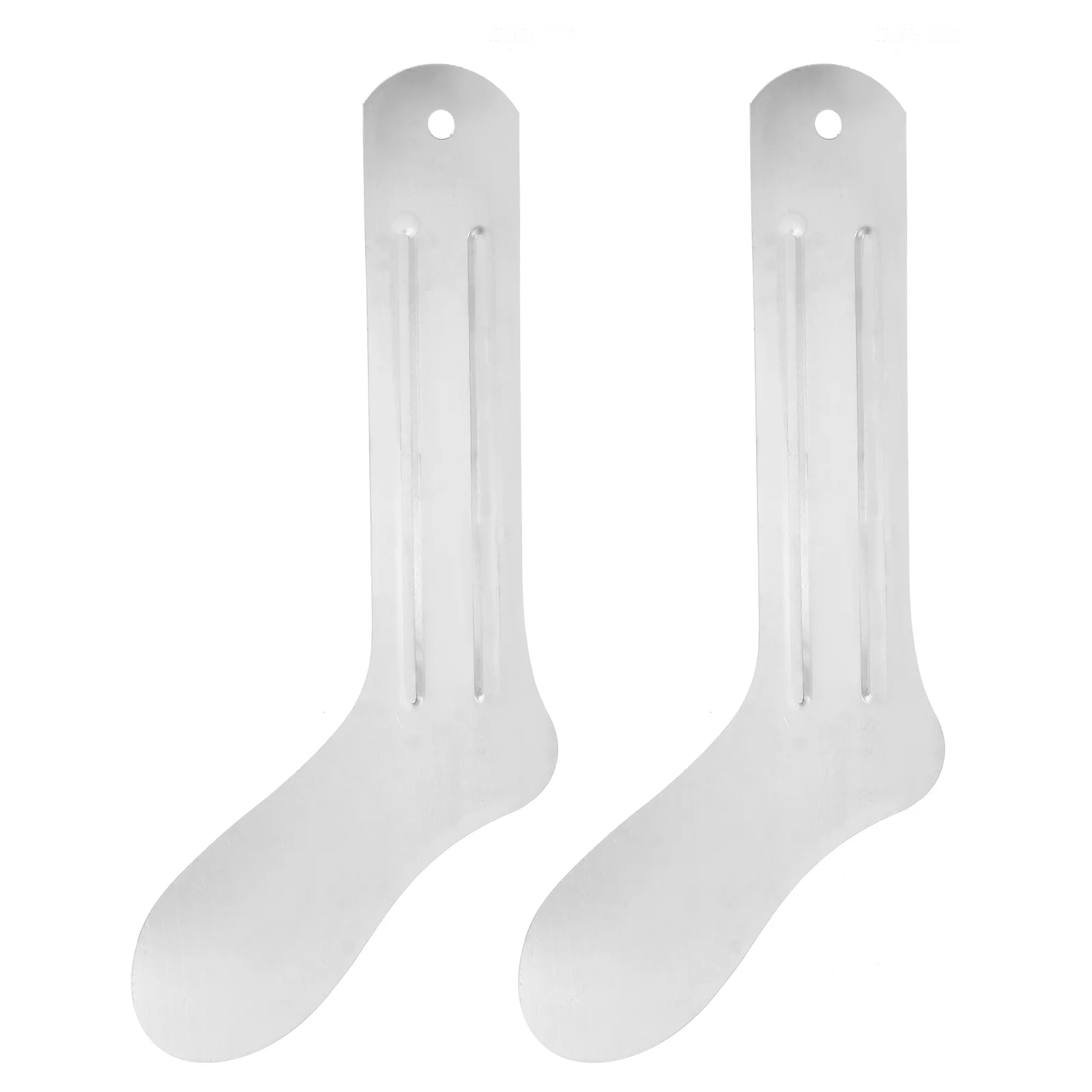 2 Pcs Aluminum Women's Socks Shaping Board Miss Heated Jig Support Holder Straight Tool Sublimation