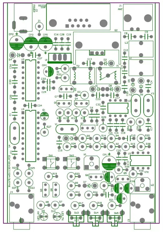 51 Super RM Rock ميت QRP CW جهاز الإرسال والاستقبال HAM راديو الموجات القصيرة التلغراف DIY Kit