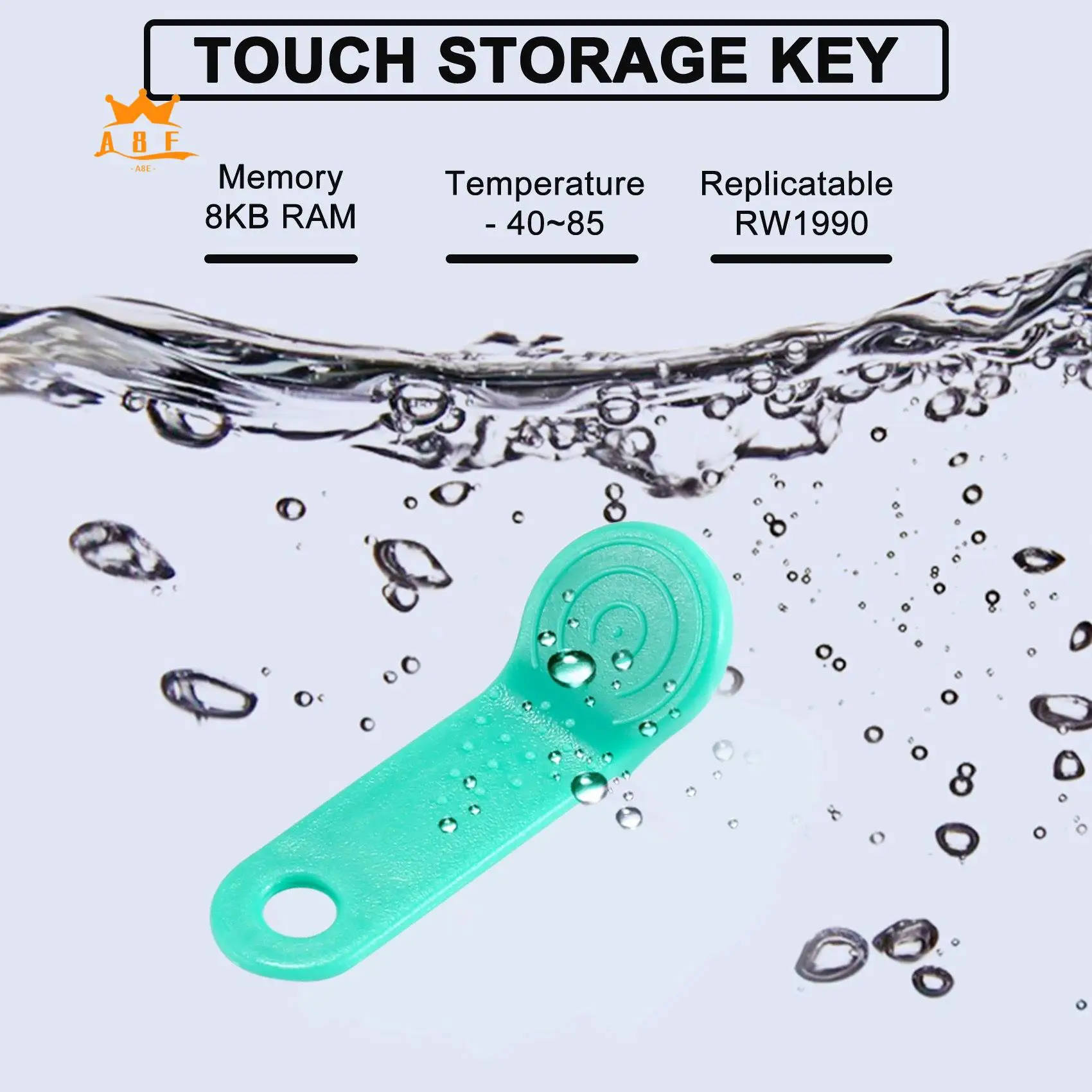 

A08E-10 шт./лот перезаписываемый RFID контактный ключ памяти RW1990 Ibutton для копирования карт ключи для сауны Далласа карты