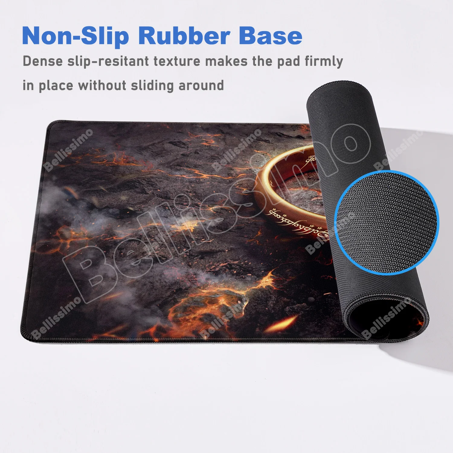 Aksesori Gamer Pc Alas Mouse L-Lord Of The Rings Alas Mouse Gaming Alas Meja Keyboard Pelindung Besar untuk Keyboard Mouse