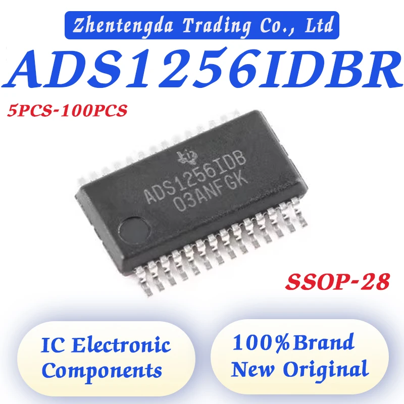 5PCS-100PCS ADS1256IDBR ADS1256IDB ADS1256 ADS IC Chip SSOP-28