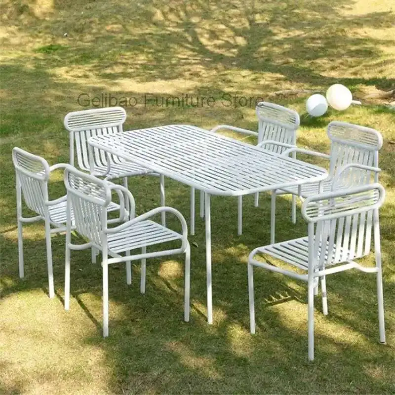 Metal Modern Garden Sets Penetration Quality European Sun-proof Patio Set Comfortable Modern Tuinmeubelsets Outdoor Furniture