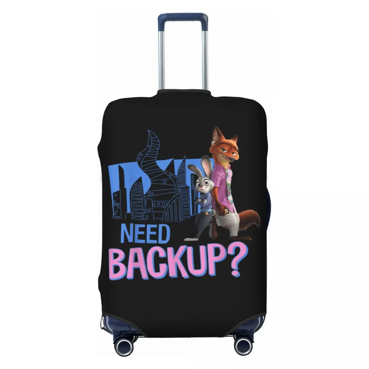 

Zootopia 2 Nick Wilde & Judy Hopps Need Backup Suitcase Cover Travel Vacation Fun Luggage Accesories Protection