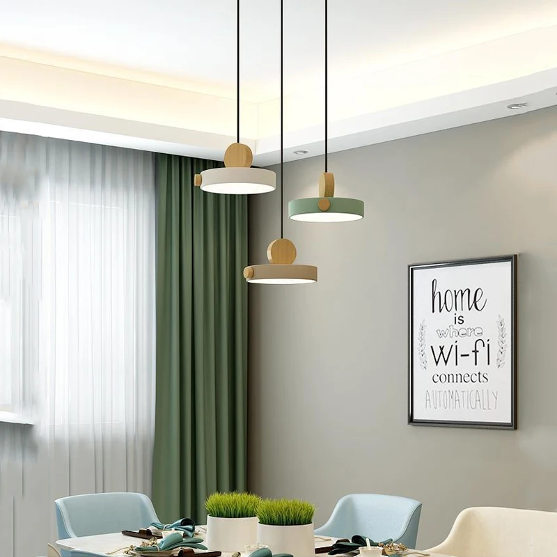 Modern Nordic Dimming Chandelier para mesa de jantar, mesa de jantar Pendant Light, Bar e Restaurante Decorações, Bedroom Bedside Light