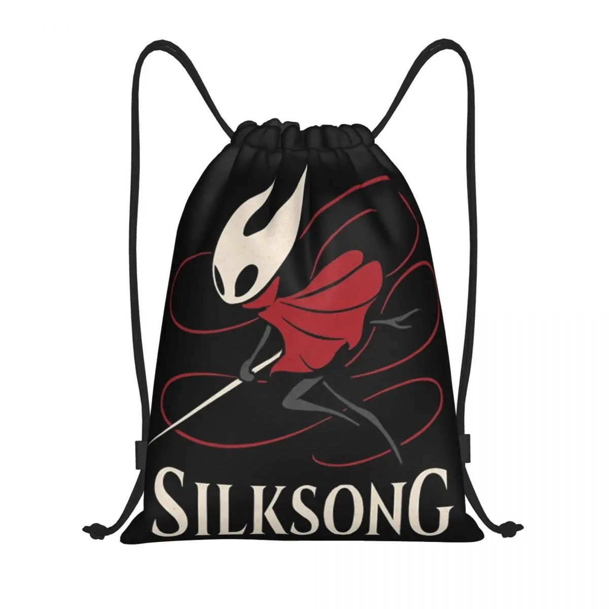 

Рюкзак Hollow Knight Silksong Hornet на шнурке, спортивный рюкзак для спортзала, водонепроницаемая сумка на шнурке для бега