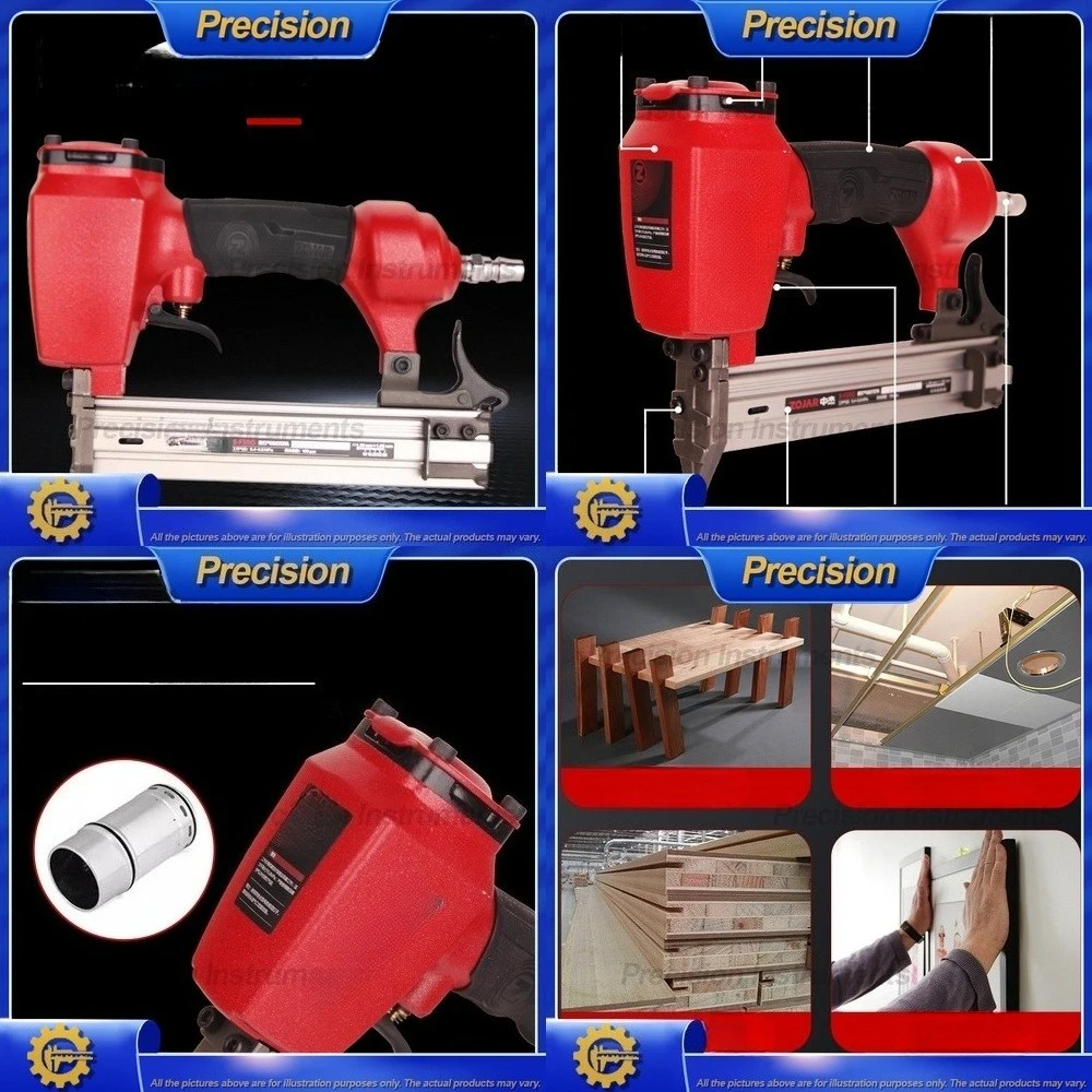 2026 Air Nail Gun for Woodworking Straight Fencing Nailer Pneumatic Tool Fastener Driving Equipment 30 Gauge