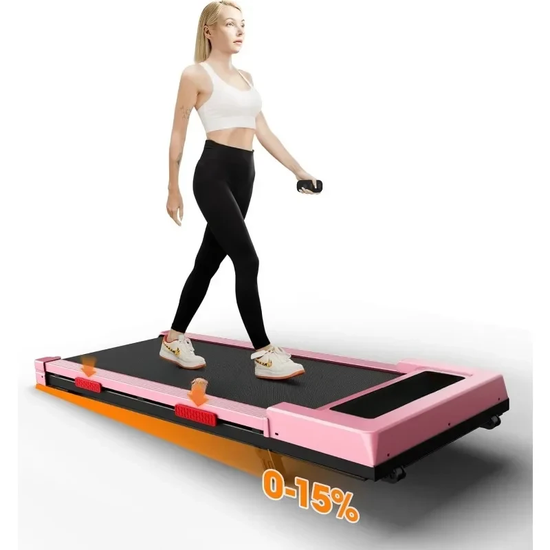 

Walking Pad with Incline, Under Desk Treadmill for Home/Office Portable Treadmill, Manual Inclined Treadmills