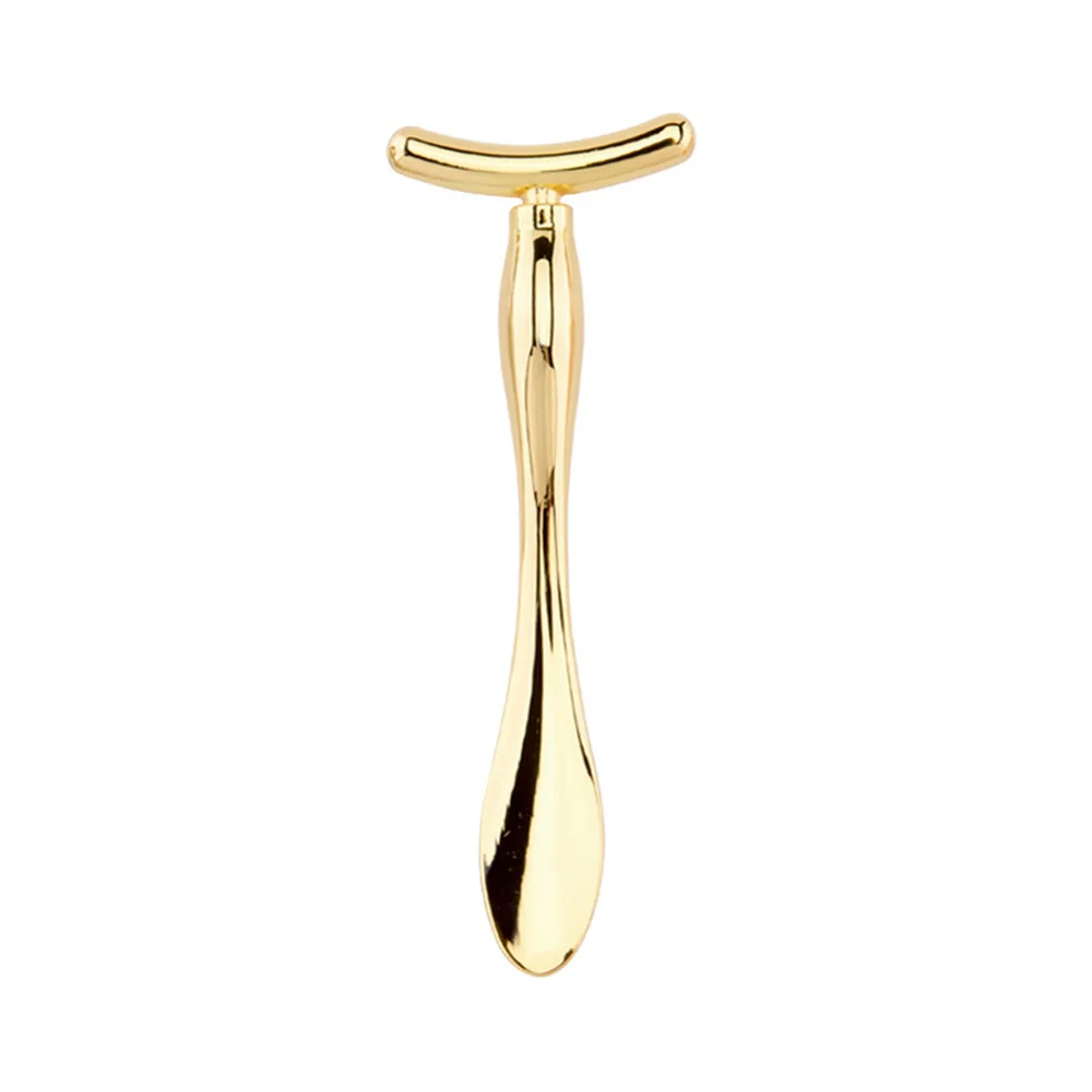 

2Pcs Mini Makeup Spoon Zinc Alloy Eye Massage Stick Beauty Scoop Portable Eye Cream Applicator Reduce Puffiness