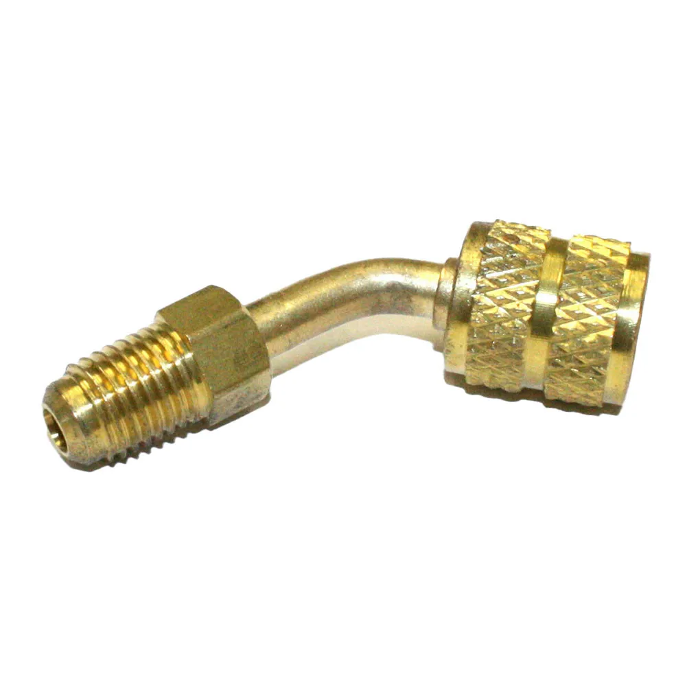 HVAC Adapter for Mini Split AC Vacuum Charging Converts R410a 5/16 SAE with Internal Thread Nut and 1/4 SAE Male Spool Connector