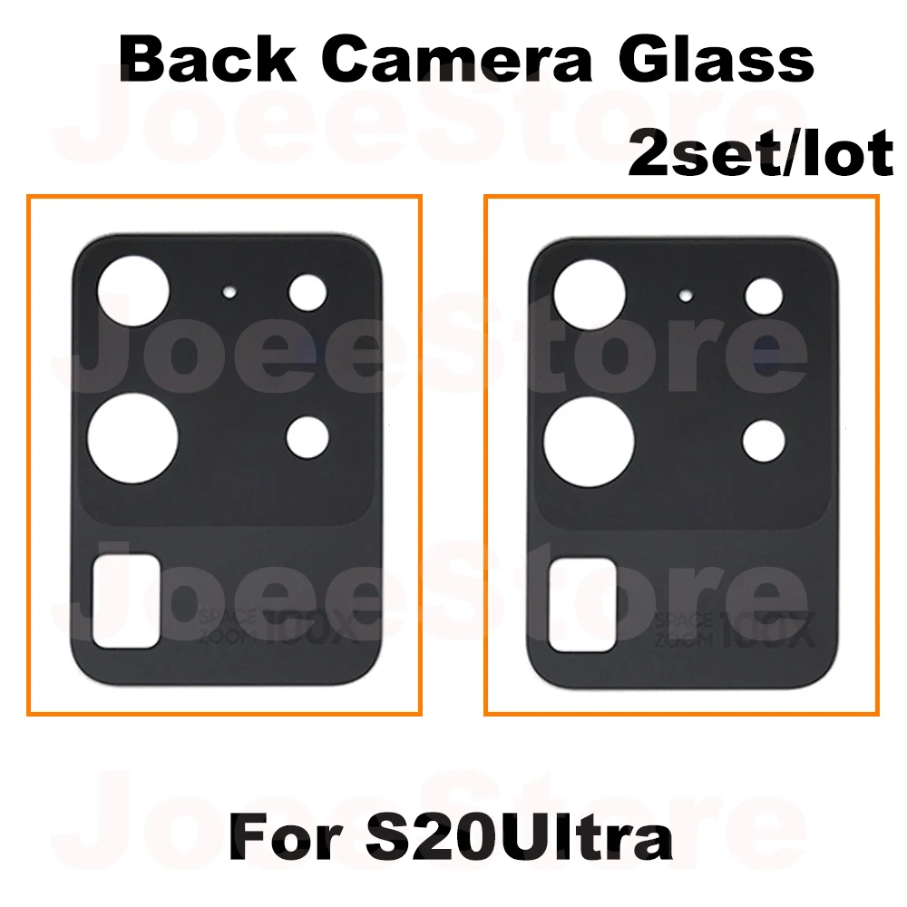 2set Back Camera Glass Lens For Samsung S23 S22 S24 S21 S20 Plus Ultra Fix Damage Big Rear Camera Glass with Sticker Adhesive image 4