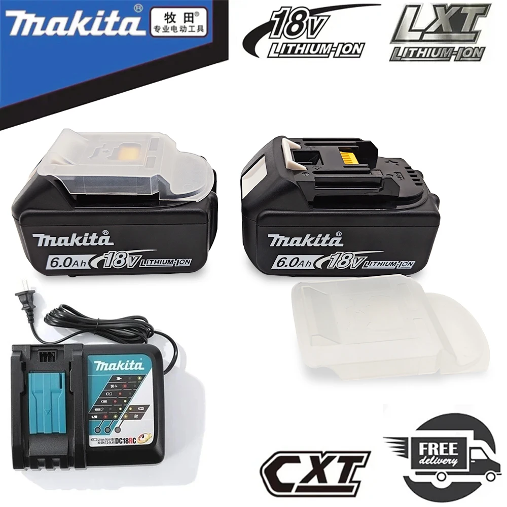 

100% Подлинная Makita 6Ah/5Ah/3Ah 18V батарея BL1840 BL1830B BL1850B BL1850 BL1860 BL1815 сменная литий-ионная батарея