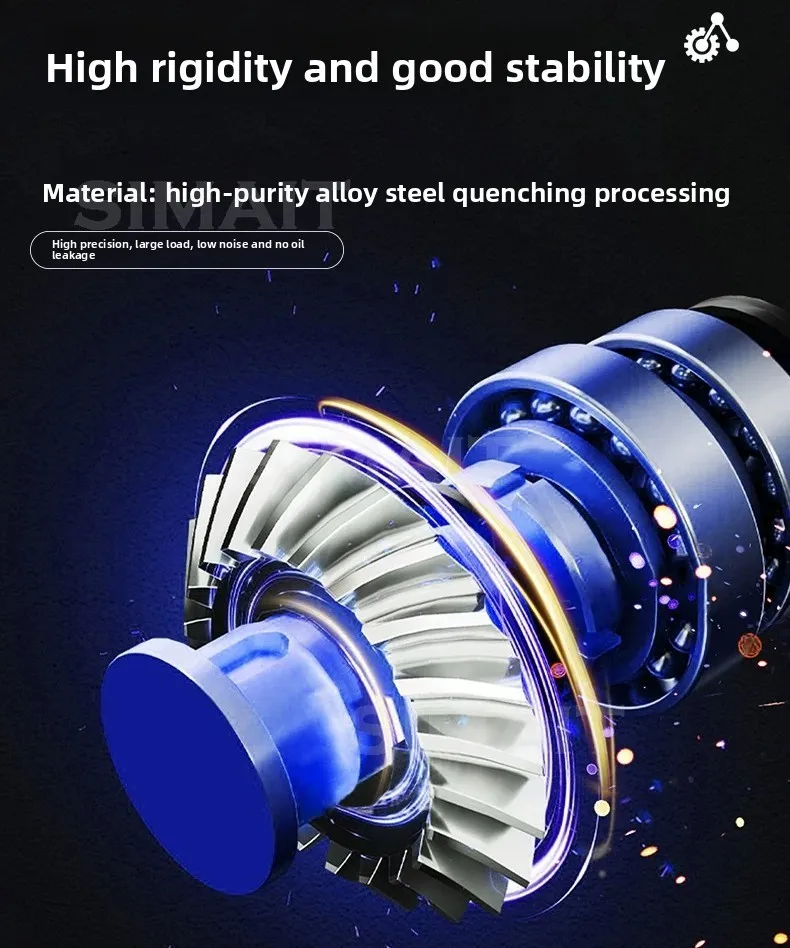 T-Type 90 Degree Right Angle Gearbox Bevel Gear Steering Reverser