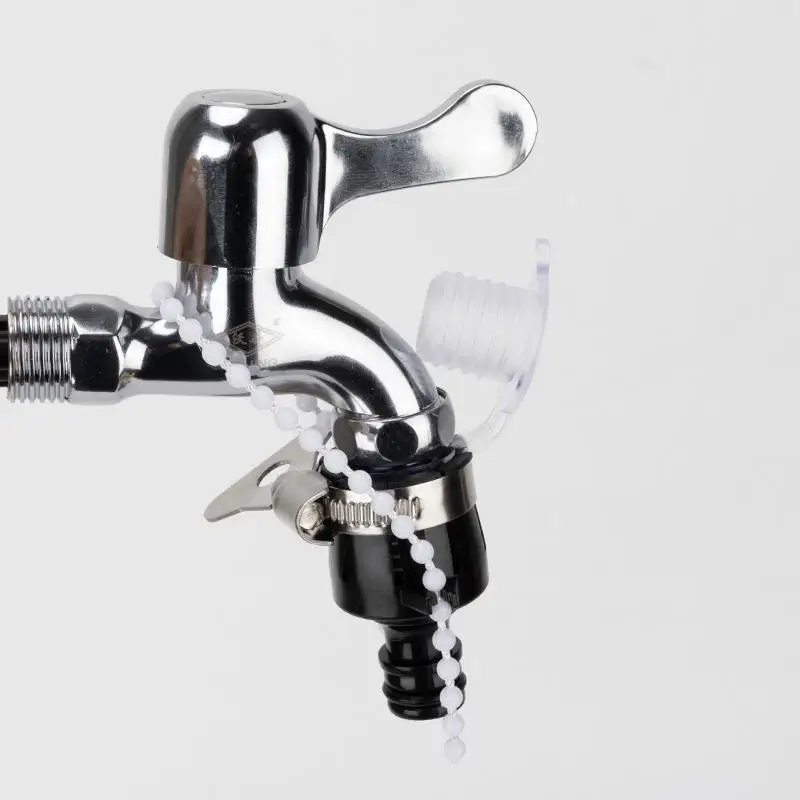 Universal Plastic Faucet to Garden Hose Adapter – Water Hose Connector Fits Most Standard Outdoor Spigots & Indoor Taps, Leak-Pr