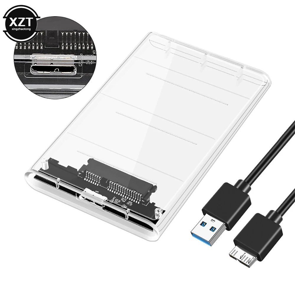 2.5 بوصة SATA 3 إلى USB موبايل قرص صلب صندوق USB 3.0 قرص صلب SSD الحالة الصلبة الميكانيكية قرص صلب صندوق SATA قرص صلب