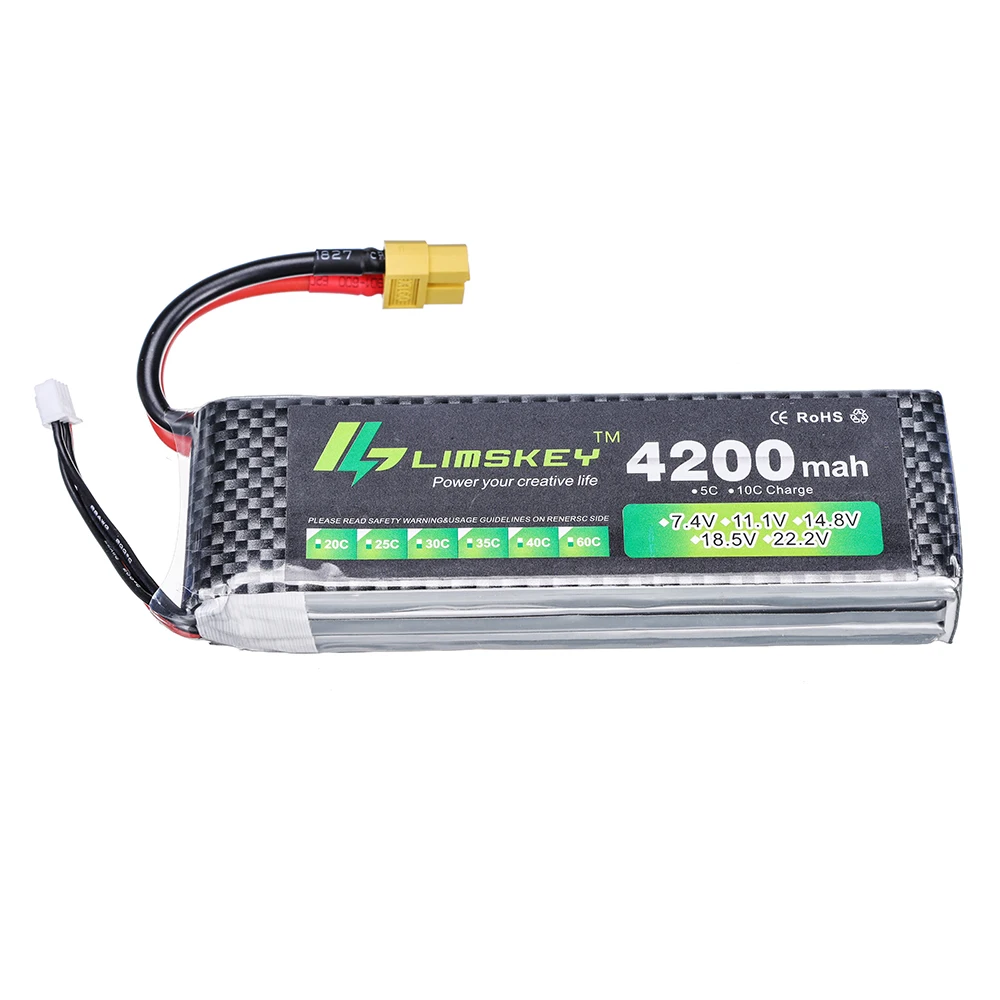 7.4v 11.1v 14.8v 1500mAh 2200mah 2800mah 4200mah 5200mah 6000mAh 3s akumulator lipo do zabawek RC samochód samolot helikopter części do łodzi