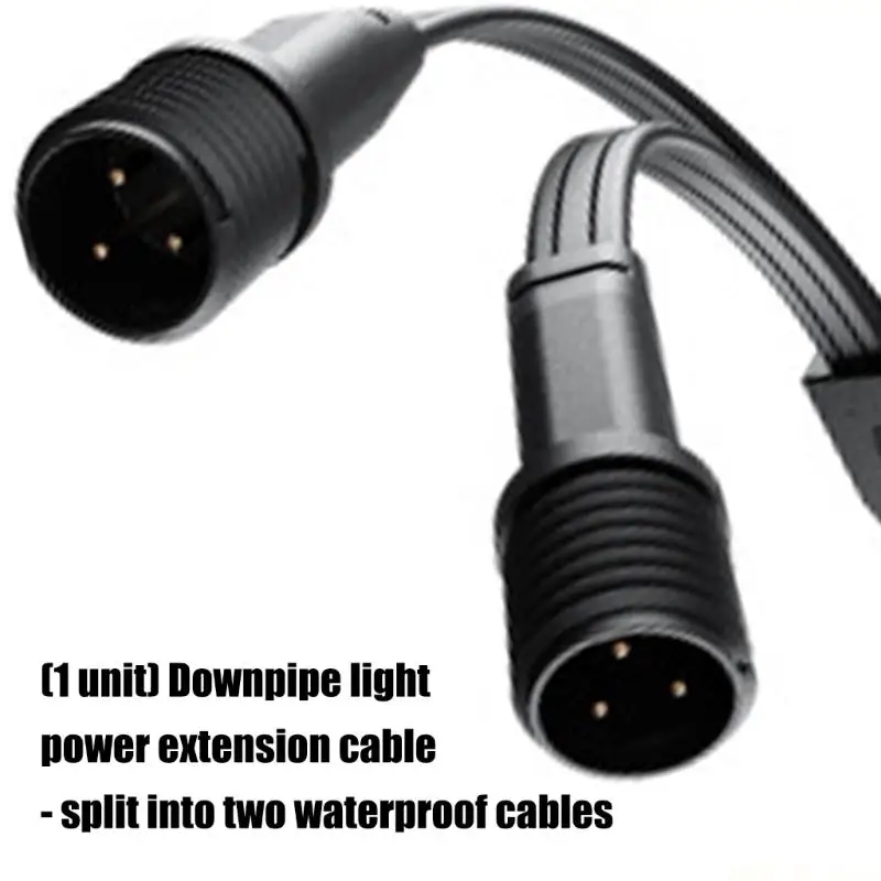 M5TD Reliable Power Supply Y-Splitter Extension Cord Double Output PVC Waterproof for Efy Permanent Light Safe Electricity