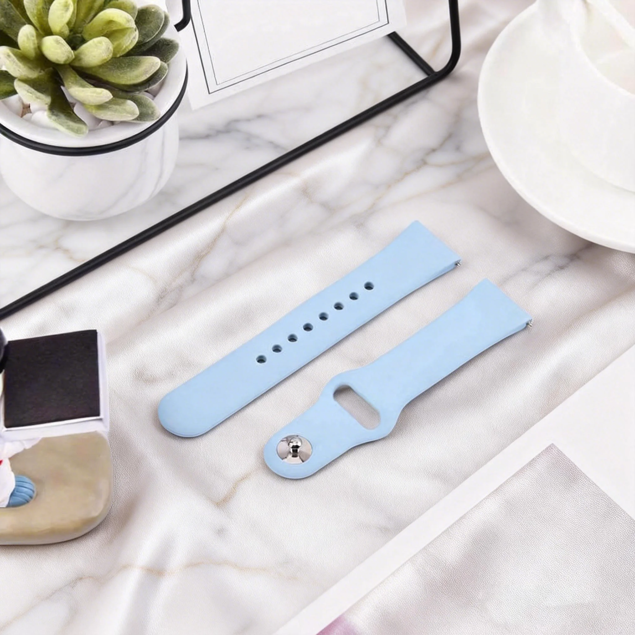 Bracelet en silicone pour montre Samsung Galaxy 7 6 5/5 pro/4/Classic/Active 2/Gear S3 frontier 20 22mm, bracelet Huawei GT 2/2e/3 4